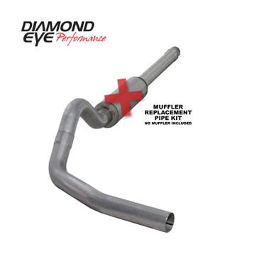 Diamond Eye KIT 4in Catback MFLR RPLCMENT PIPE Single AL:, Ophalen of Verzenden, Nieuw