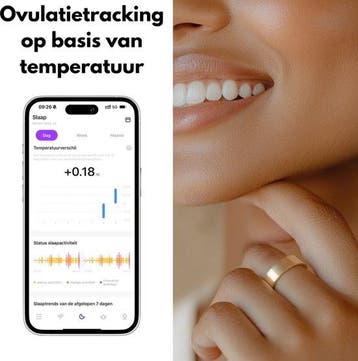 2dekans | Focus® S2 Smart Ring - Goud - Maat 8 - AI Coach -, Ophalen of Verzenden, Zo goed als nieuw