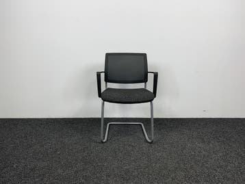 Vergaderstoel Gispen Zinn Zwart, Huis en Inrichting, Ophalen of Verzenden, Gebruikt, Zwart