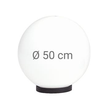Bol opaal Ø 50 incl. flens Tuinverlichting, Verzenden, Nieuw