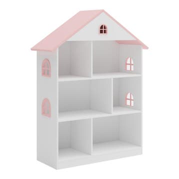 Kinderkast Vipsali open kast 107x83x30 cm wit en roze [en.ca, Verzenden, Nieuw