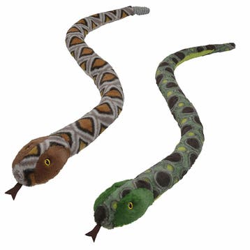 Pluche slangen knuffels - 2 stuks - 150 cm - anaconda, Verzenden, Nieuw