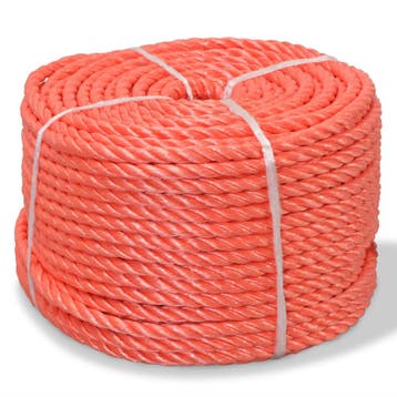 vidaXL Touw gedraaid 14 mm 100 m polypropyleen oranje, Verzenden, Nieuw