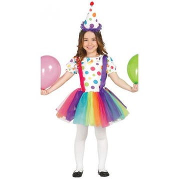 Verkleedkleding clown jurk voor meisjes - Clown kleding, Ophalen of Verzenden, Nieuw