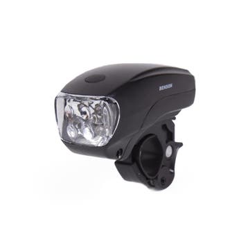 Benson Fietskoplamp - 5 LEDs - Zwart - Inclusief Batteri..., Ophalen of Verzenden, Nieuw