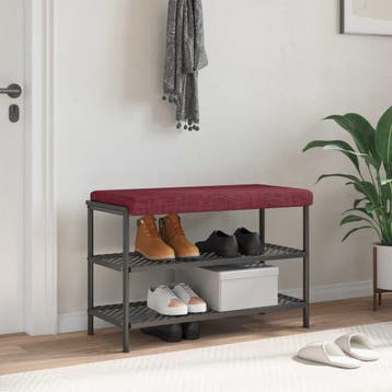vidaXL Bankkussen Stof Wijnrood Diepte 35 cm, Verzenden, Nieuw, Rood