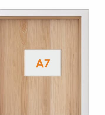 A7 Zelfklevende Insteekhoes - Transparant – Opening Lang...