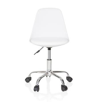 Bureaustoel | Kinderen | Kunstleder | Wit | Ergonomisch, Verzenden, Nieuw