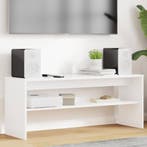 vidaXL TV-kast Wit 100 x 30 x 40 cm Bewerkt hout, Minder dan 50 cm, Verzenden, Nieuw, Minder dan 100 cm