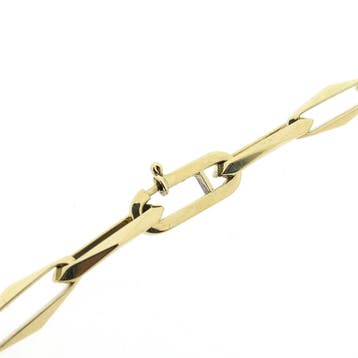 Gouden closed forever armband (Schakelarmband), Ophalen of Verzenden, Gebruikt, Goud, Goud