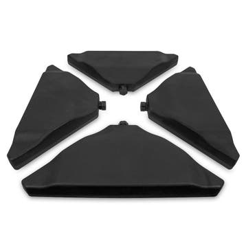 VONROC Premium Parasoltegels - Driehoekig - Vulbaar | 4 st., Verzenden, Nieuw