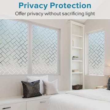 Raamfolie Privacy Glasfolie Statisch Zonder Lijm - Decoratie, Verzenden, Nieuw