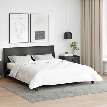 vidaXL Dekbed 240 x 220 x 4 cm Nee Polyester Wit Ademend, Verzenden, Nieuw, Wit
