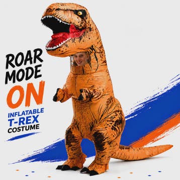 Opblaasbaar T-Rex Dinosaurus Kostuum voor Volwassenen - Hall, Verzenden, Nieuw