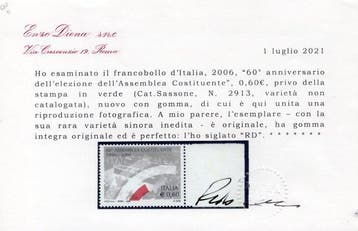 Italiaanse Republiek - Grondwettelijke Vergadering variëteit, Gestempeld