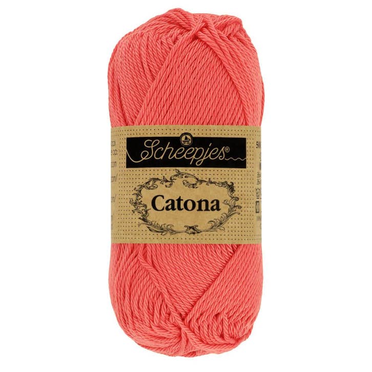 Scheepjes Catona 25g - 252 Watermelon, Hobby en Vrije tijd, Breien en Haken, Breien of Haken, Nieuw, Wol of Garen, Ophalen of Verzenden