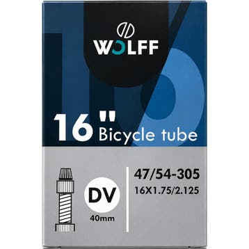 Wolff Binnenband 16x1.75 - ETRTO 47-305 - Dunlop ventiel..., Ophalen of Verzenden, Nieuw, Band
