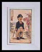 Emma Wildfang - Pink Panther with Schuco Nr: 940 Charlie, Antiek en Kunst