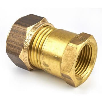 Kuterlite knelkoppeling 3/8 binnendraad x Ø15 schroefbus, Verzenden, Nieuw