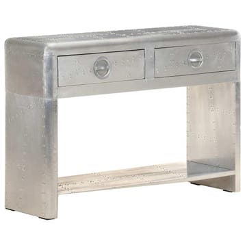 vidaXL Dressoir luchtvaartstijl 110x35x75 cm metaal, Huis en Inrichting, Verzenden, Nieuw, Metaal, Minder dan 50 cm