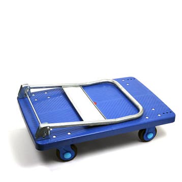 Kunststof plateauwagen met inklapbare duwbeugel, lvm. 300 kg, Verzenden
