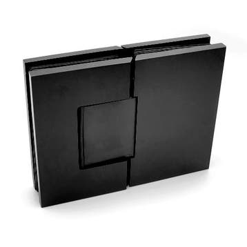 Porto Premium glas/glas 180° scharnier - Zwart, Ophalen of Verzenden, Nieuw