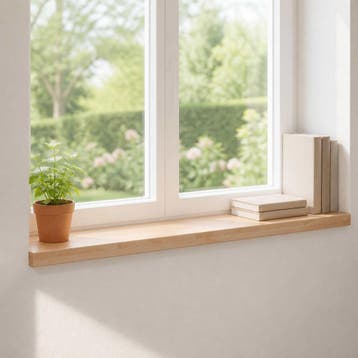 vidaXL Raamkozijnen 2 st Naturel 100 x 25 x 2 cm Massief, Verzenden, Nieuw