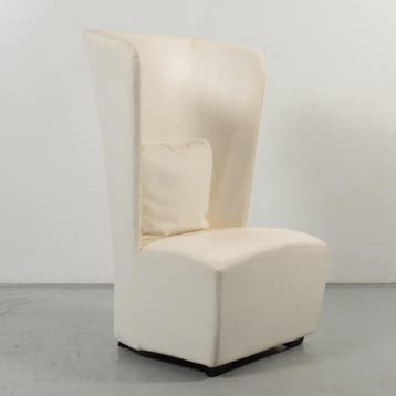 Fauteuil Mobitec - Wit - Leder bekleding, Ophalen of Verzenden, Nieuw