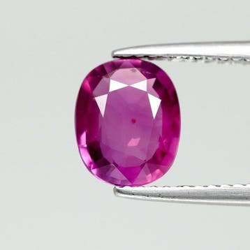 1 pcs Roze Saffier - 2.05 ct - Bellerophon Gemlab, Nieuw