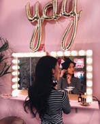 Hollywood spiegel met dimbare ledverlichting!, Nieuw, Ophalen of Verzenden, Minder dan 100 cm, Rechthoekig