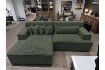 Domburg Loungebank - loungebanken - Groen, Nieuw, 150 cm of meer, Stof, 250 tot 300 cm
