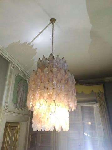 Venini - Carlo Scarpa - Kroonluchter (3) - Muranoglas,