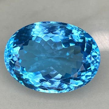 Zonder minimumprijs Blauw Topaas - 56.59 ct - nternational, Nieuw