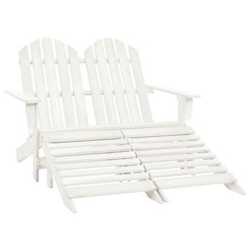 vidaXL Tuinstoel 2-zits Adirondack met voetenbank vurenhout, Tuin en Terras, Tuinstoelen, Verzenden, Nieuw, Hout