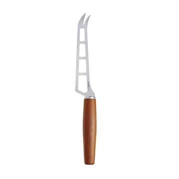 Triangle Kaasmes Sense – 27 cm – RVS met Pruimenhouten H, Huis en Inrichting, Ophalen of Verzenden, Nieuw, Rvs of Chroom