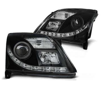 DRL-look Koplampen Opel Vectra C 02-08/05 Zwart, Ophalen of Verzenden, Nieuw