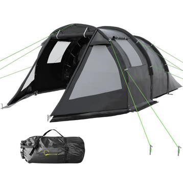 Tunnel Tent 4-Personen Camping Tent Met 2 Kamers, UV-Bescher, Verzenden, Nieuw