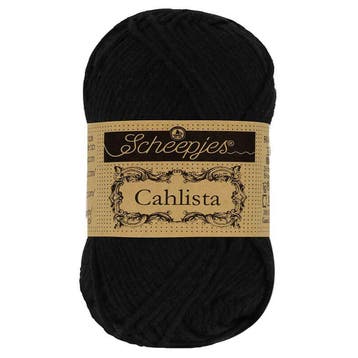 Scheepjes Cahlista - 110 jet black - Katoen Garen, Hobby en Vrije tijd, Ophalen of Verzenden, Nieuw