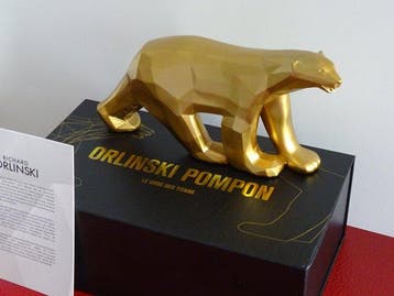 Richard Orlinski (1966) - sculptuur, Ours Pompon - Gold - 20, Antiek en Kunst