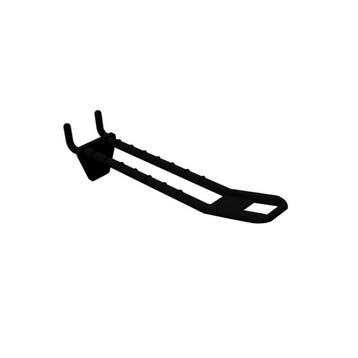 Perfowand Blisterhaak - 10 cm - Dubbel - Zwart - Kunstst...