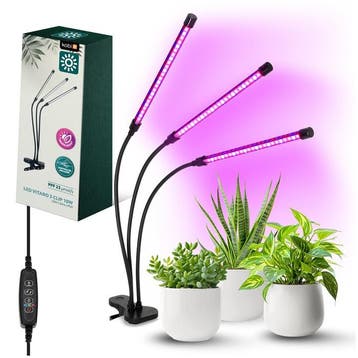 LED Kweeklamp VITARO-3 Clip 10W - 3 Armen - Dimbaar - Tim..., Ophalen of Verzenden, Nieuw