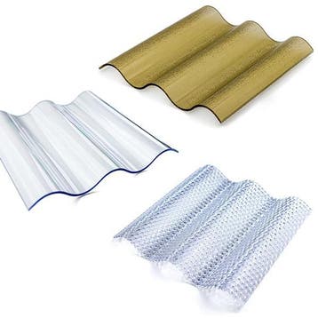 Polycarbonaat golfplaten 2,8mm 76/18 honinggraat structuur, Doe-het-zelf en Verbouw, Platen en Panelen, Verzenden, Nieuw, Overige materialen