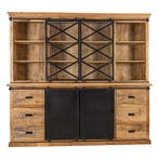 Buffetkast Mangohout Milan 190 X, Huis en Inrichting, Kasten | Buffetkasten, Verzenden, Nieuw, Overige houtsoorten, Industriële meubels