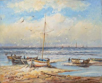 Vernier - Retour de pêche à marée basse