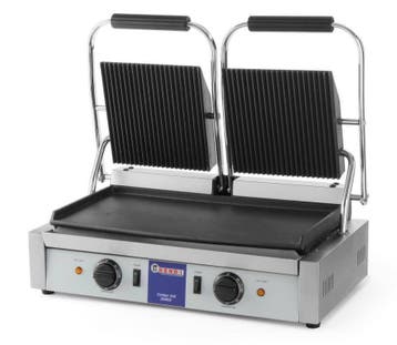 Hendi Contactgrill dubbel | 57x37x21 cm, Verzenden, Nieuw in verpakking