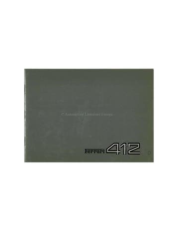 1985 FERRARI 412 PERSMAP DUITS 353/85, Nieuw, Ferrari, Author