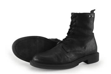 Linea Zeta Veterboots in maat 38 Zwart, Kleding | Dames, Verzenden, Zwart, Overige typen, Zo goed als nieuw