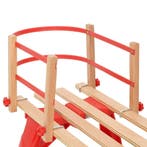 vidaXL Rugleuning voor slee multiplex rood, Verzenden, Nieuw, Hout