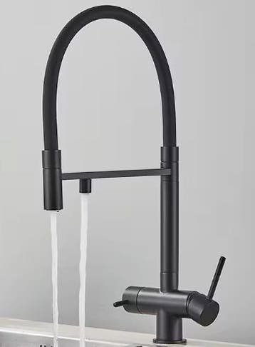 Chroom Messing Keukenkraan met 2 Standen & 360° Uitloop, Doe-het-zelf en Verbouw, Sanitair, Verzenden, Nieuw