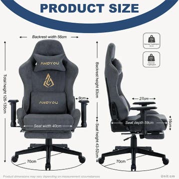 Ergonomische Bureaustoel -  Office Chair - Gamestoel - Volwa, Verzenden, Zo goed als nieuw